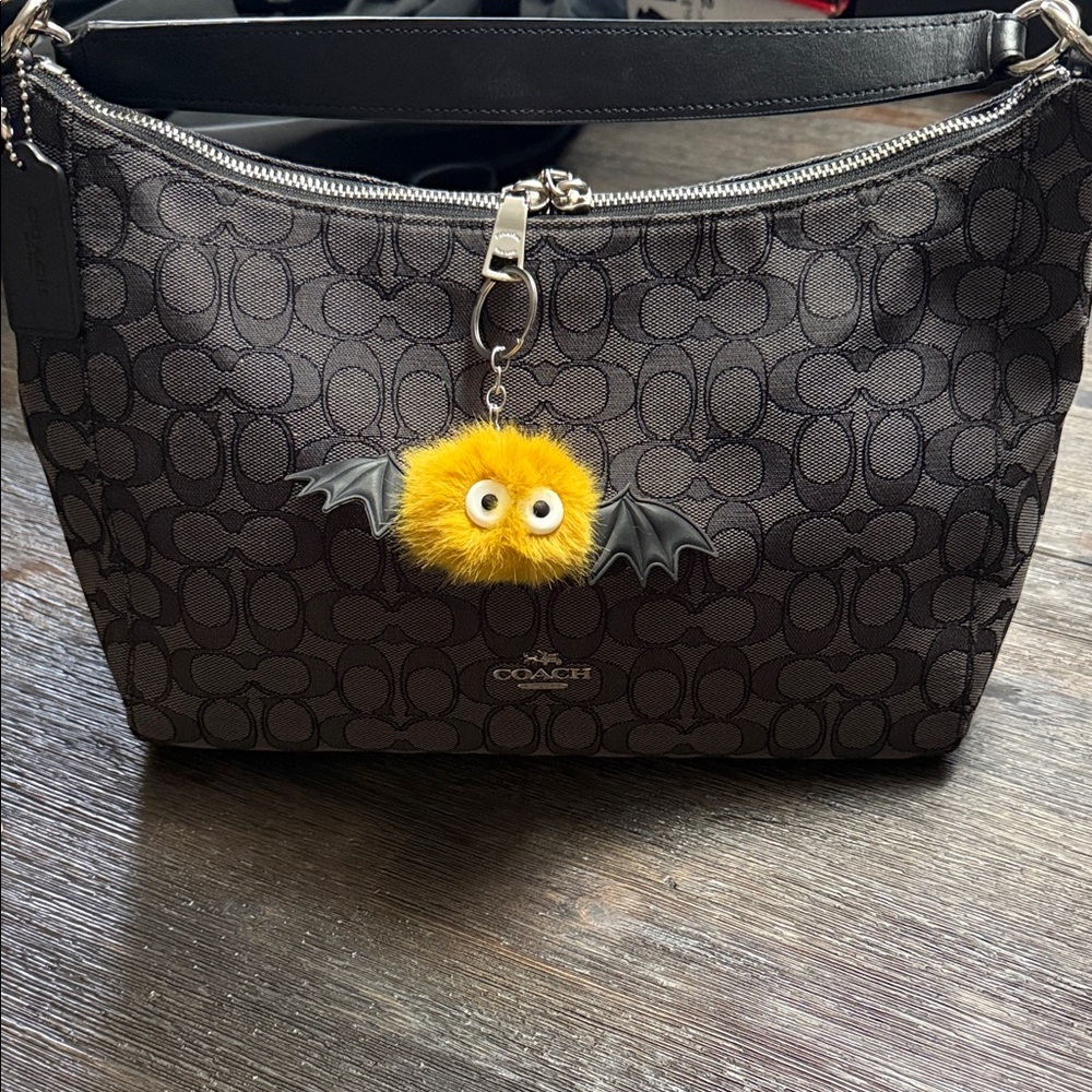 Coach Black and Gray Signature Tote